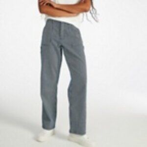 Andy Midrise Carpenter Pant Navy Blue Hickory Stripe Cargo Painter NWT